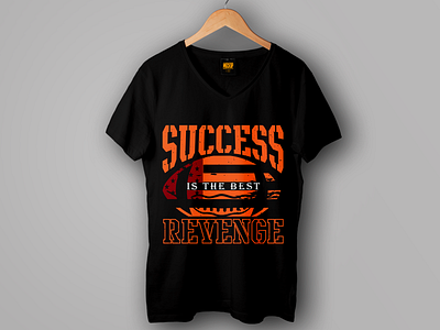 "Success is the best revenge" American football t shirt