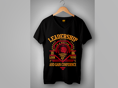 Leadership is a matter of having people look at you t shirt