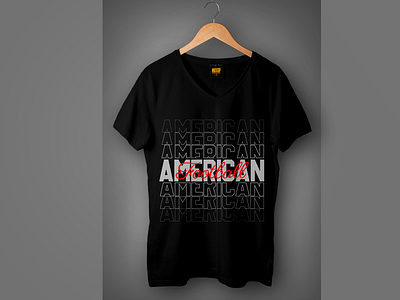 American football t shirt design