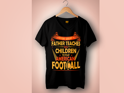 Every great father teaches his children to play football t shirt