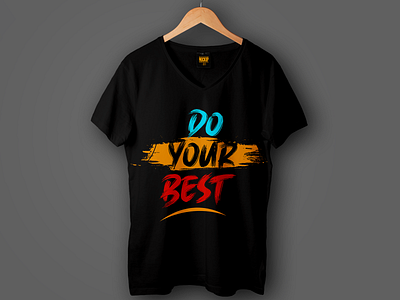 'Do your best' Motivational urban typography t shirt design modern mockup street wear urban street wear urban wear