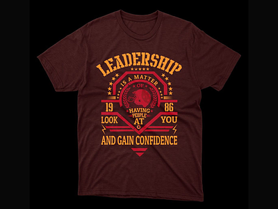 Leadership American footaball  t shirt design