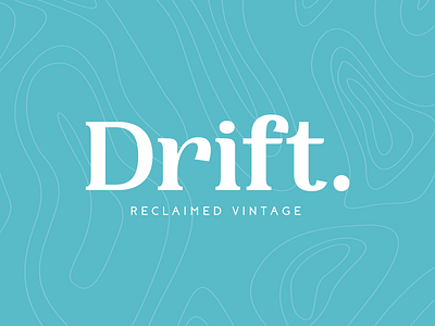 Drift Vintage design logo typography vector