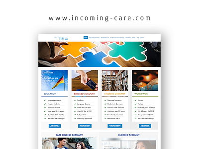 UI/ UX - www.incoming-care.com