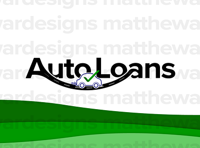 AutoLoans - Logo branding car design graphic design illustration loans logo typography