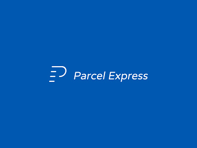 Parcel Express - Logo courier e express logo mark monogram p parcel speed symbol