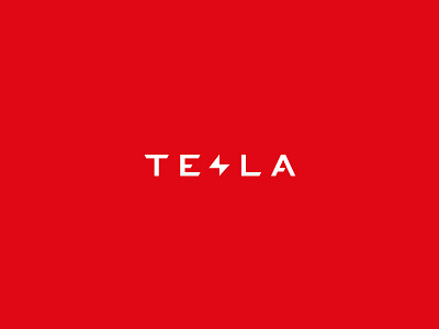 Tesla Rebrand bolt car custom electric logo logotype rebrand tesla type wordmark