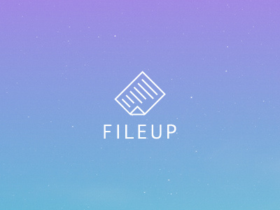 Fileup arrow f file logo mark paper startup symbol up upload