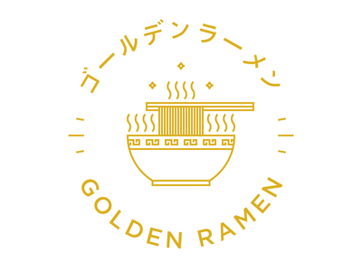 Golden Ramen branding golden identity japanese logo mark ramen restaurant symbol