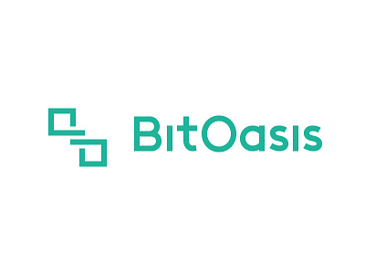 BitOasis Logo app bitcoin blockchain branding cryptocurrency icon logo mark startup symbol