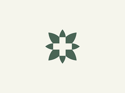 Vegan Skincare branding cross geometric green health identity leaf leaves logo mark medical medicinal natural nature negative space organic plus skincare symbol vegan