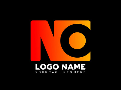 NC letter logo branding company logo design graphic design illustration latter logo logo media logo typography vector