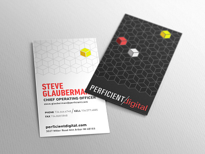 2-Sided Business Card Concept black and white business card bold type business card card digital agency simple typography