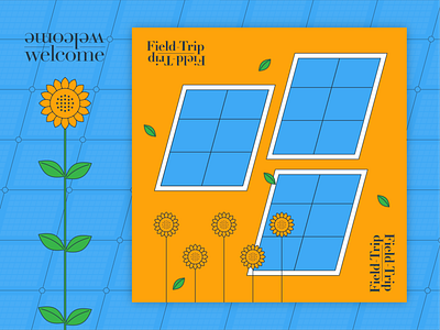 Field-Trip artwork blue branding design energy graphic illustration renewable energy solar