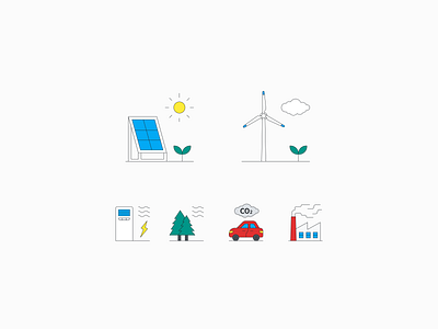 energy icon design graphic icon illustration renewable energy