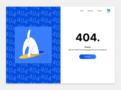 #DailyUI #008 challenge | 404 page |
