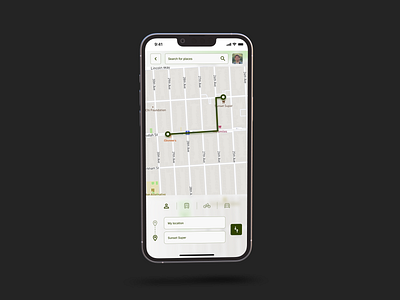 #DailyUI #020 challenge | Location Tracker |