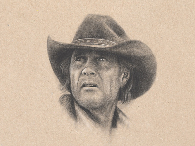 Longmire adobesketch applepencil cowboy ipad longmire netflix sheriff television western