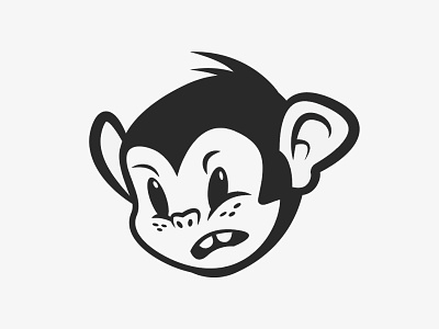 Angry Monkey ears freckles monkey teeth