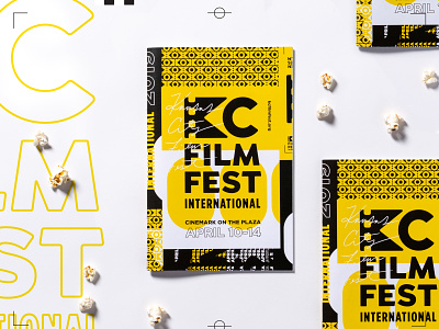 KC Film Fest Program brochure design film film festival kansascity movies popcorn program