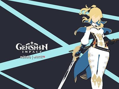 Jean | Genshin Impact | Minimalist Wallpaper Design