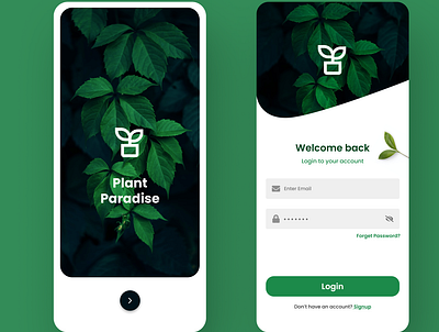 Plant Buying App app design typography ui ux