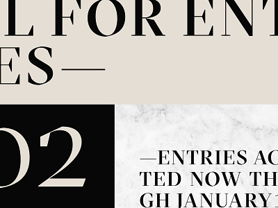 2020 Awards Theme awards black ceremony design marble serif tan typography
