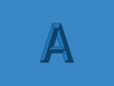 Drop cap A a blue drop cap lettering texture type