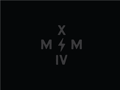 MMXIV black grey lettering mark roman numerals