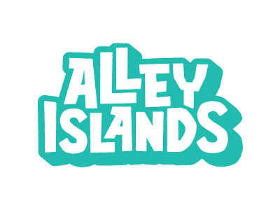 Alley Islands Logo island lettering logo type