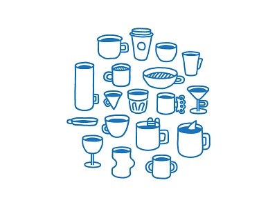 Mug Mug Mug circle coffee descendents espresso icon illustration line minimal