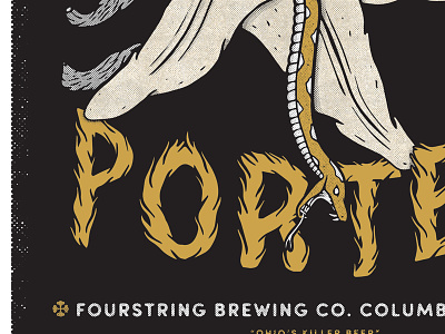 Fourstring Brewing Poster WIP beer columbus flower ohio snake vanilla