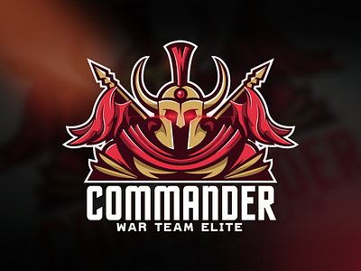 Commander Logo commander esports gaming knight legion logo mascot sparta spartan sports team warrior