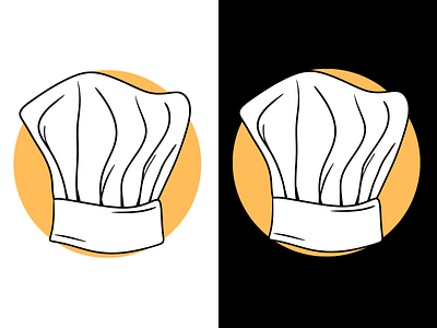 Chef's Hat Logo chef chefs hat cooking food illustration logo
