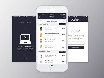 Agorà App Mockup