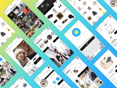 UI fashion project android appdesign color fashion ios layout social socialapp startup ui ux webdesign