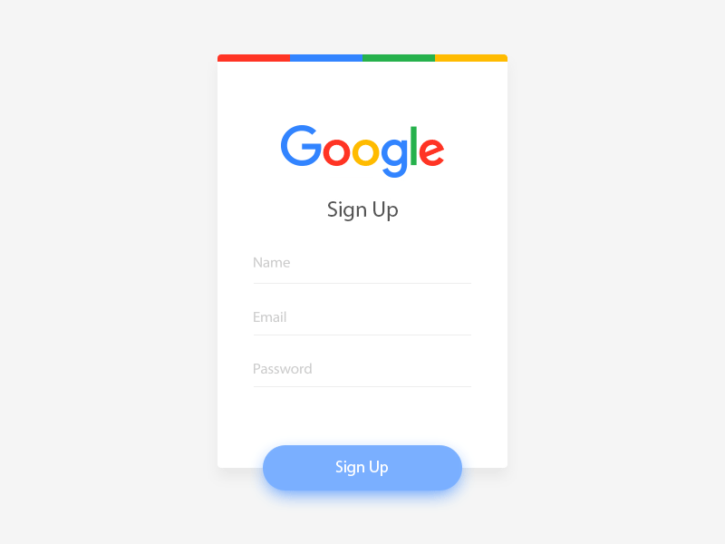 Google Sign Up