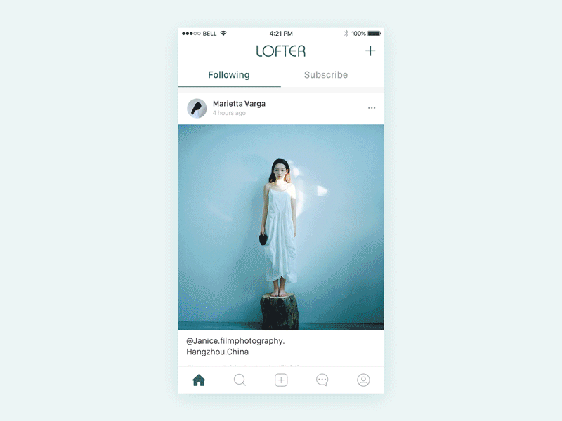 LOFTER Redesign_01 animation daily edit motion photo redesign release social ui upload