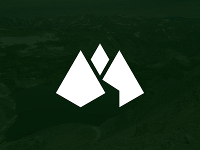 Lead the Way branding emblem geometric icon logo mountains symbol visual identity