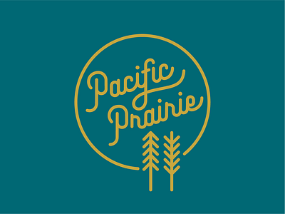 Pacific Prairie 02 branding icon design iconography lettering logo retro badge retro script script typography visual identity