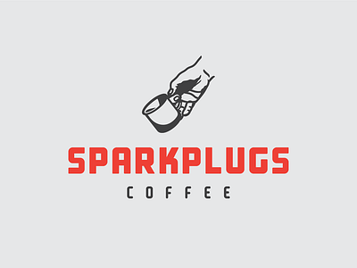 Sparkplugs branding branding design coffee custom font custom typeface icon illustration retro sans serif typography visual identity wordmark