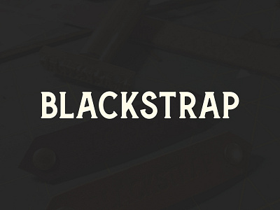 Blackstrap 01 brand identity branding logo serif typogaphy wordmark