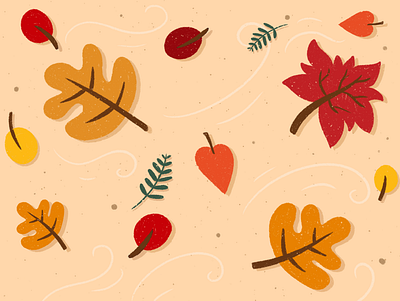 Autumn leaves illustration