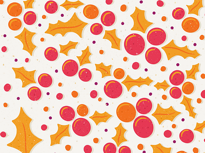 Holly berry pattern