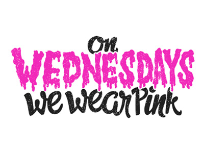 Alternate Wednesday hand lettering lettering mean girls quote vector