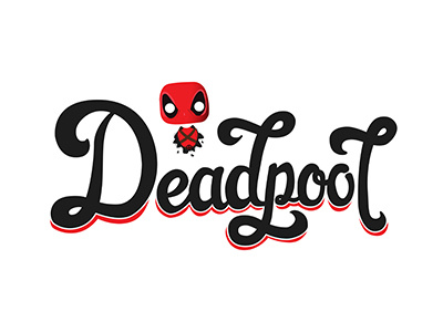 Deadpool Vector comic deadpool hand lettering lettering movie type typography