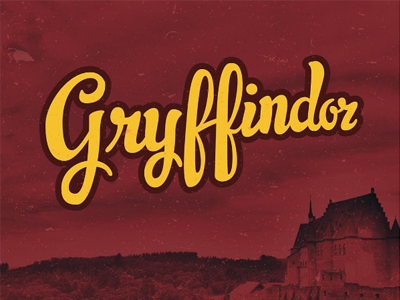 Gryffindor gryffindor hand lettering harry potter lettering type typography