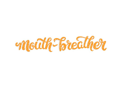 Mouth-breather hand lettering lettering netflix stranger things type typography