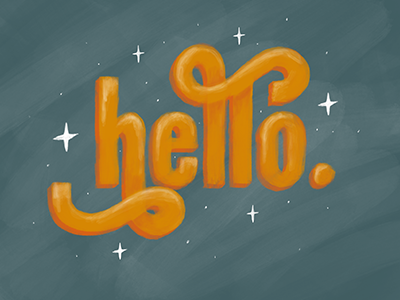 Hello Lettering hand lettering lettering type typography