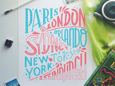 Oh the places you'll go hand lettering lettering locations type typography